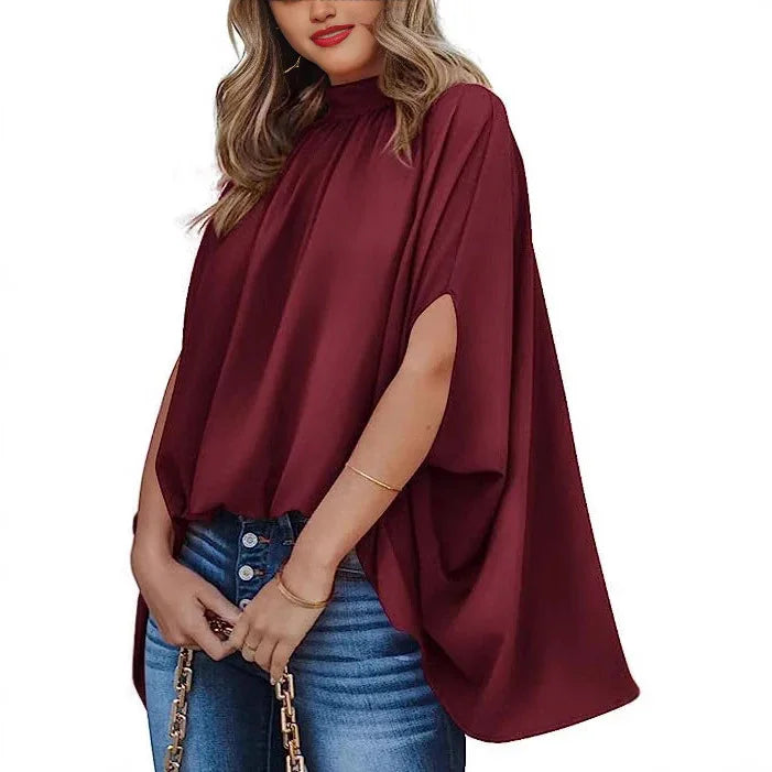 Oversized Top Batwing Sleeve Tarpaulin
