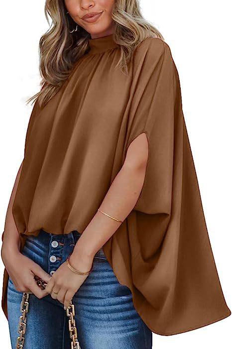 Oversized Top Batwing Sleeve Tarpaulin