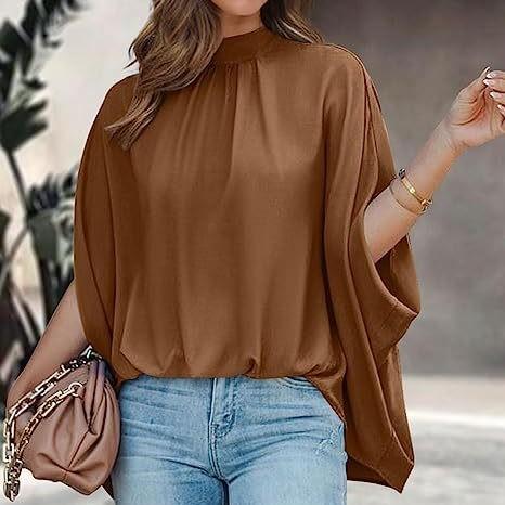 Oversized Top Batwing Sleeve Tarpaulin