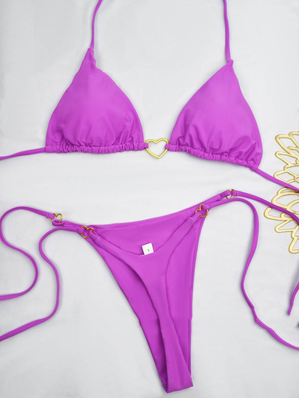 European And American Lace Up Split Swimsuit Set Women's Bikini Swimsuit - Laylace