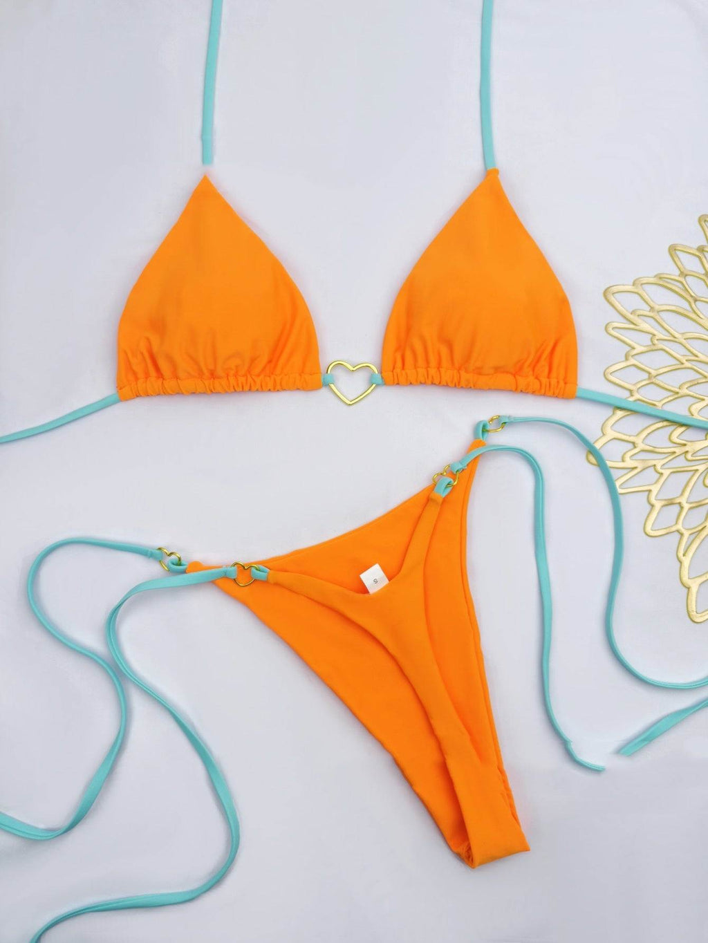 European And American Lace Up Split Swimsuit Set Women's Bikini Swimsuit - Laylace