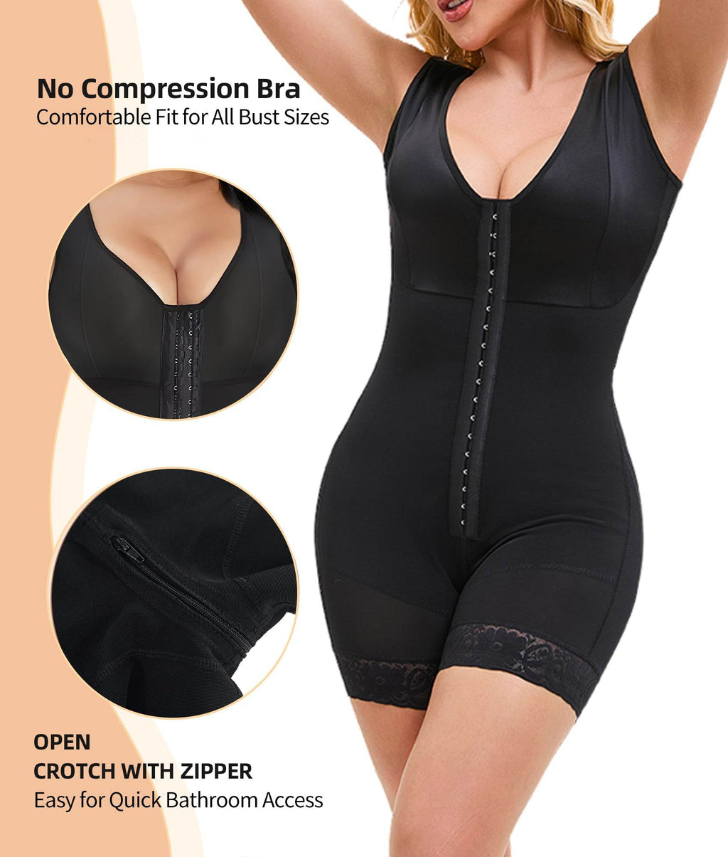 Fajas Colombiana Shapewear For Women Tummy Control Post Surgery Full Body Shaper Butt Lifter With Zipper Crotch Skimsbodysuits Elegant Bodysuit Faja Shaper - Laylace