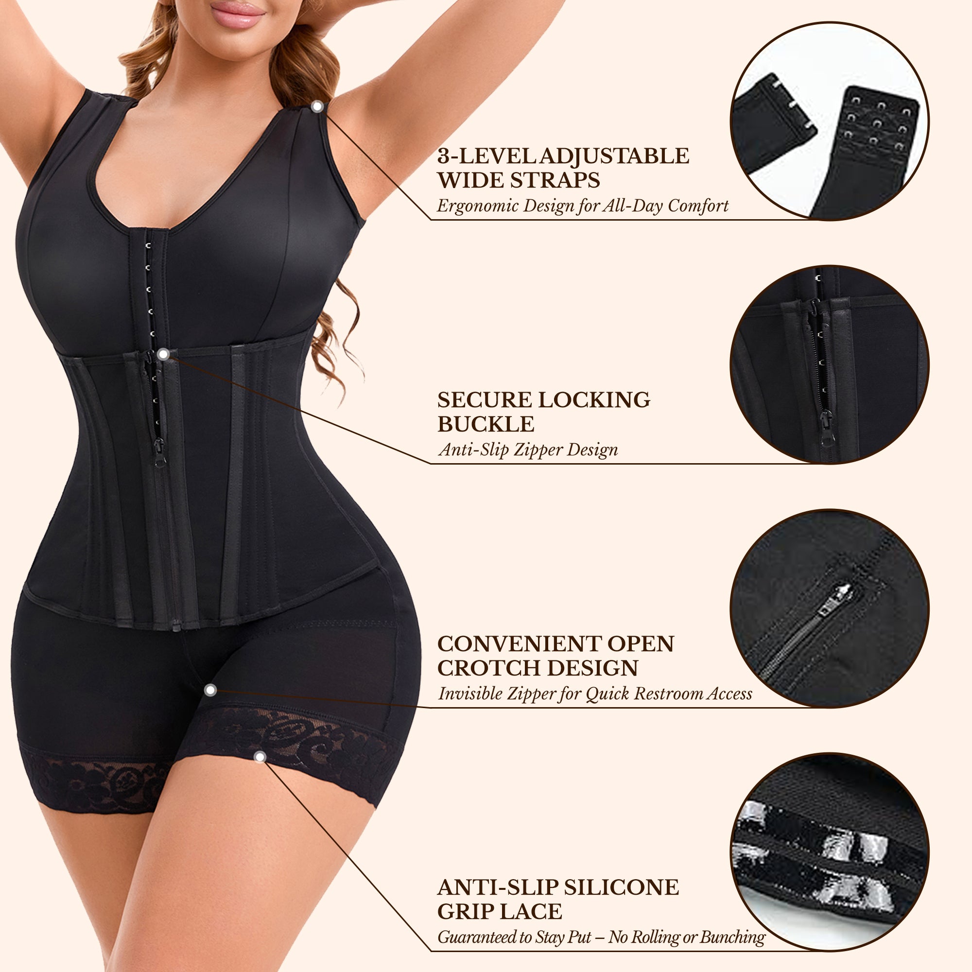 Colombian-inspired shapewear for tummy control and waist sculpting