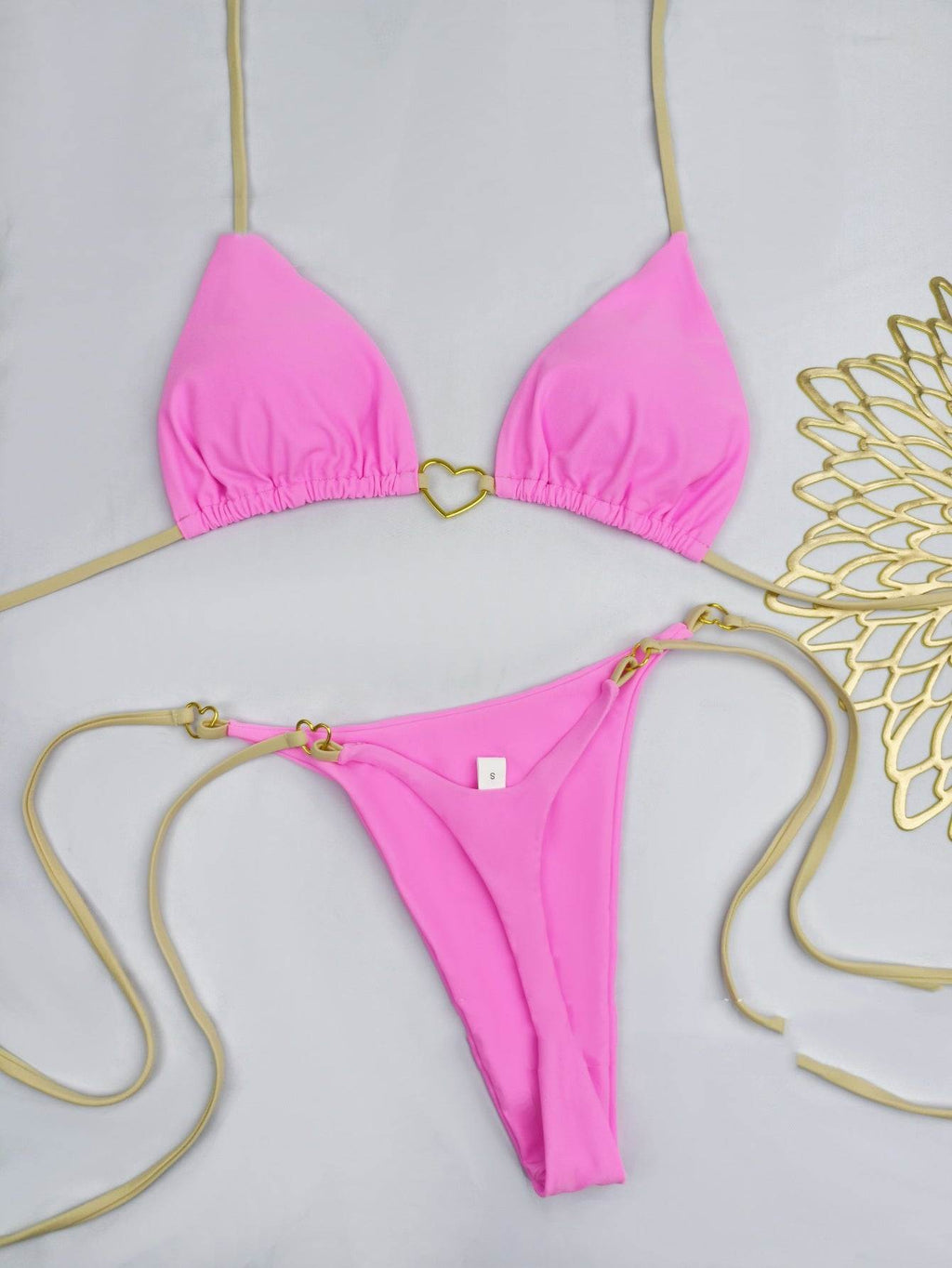European And American Lace Up Split Swimsuit Set Women's Bikini Swimsuit - Laylace
