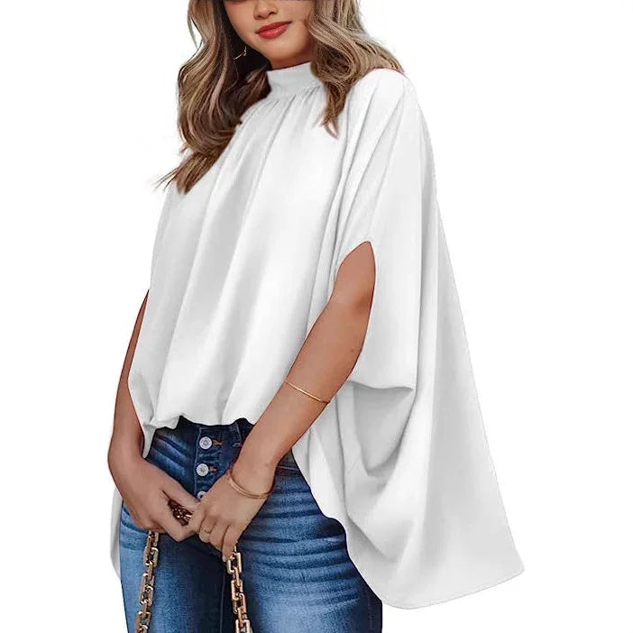 Oversized Top Batwing Sleeve Tarpaulin
