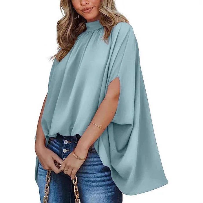 Oversized Top Batwing Sleeve Tarpaulin