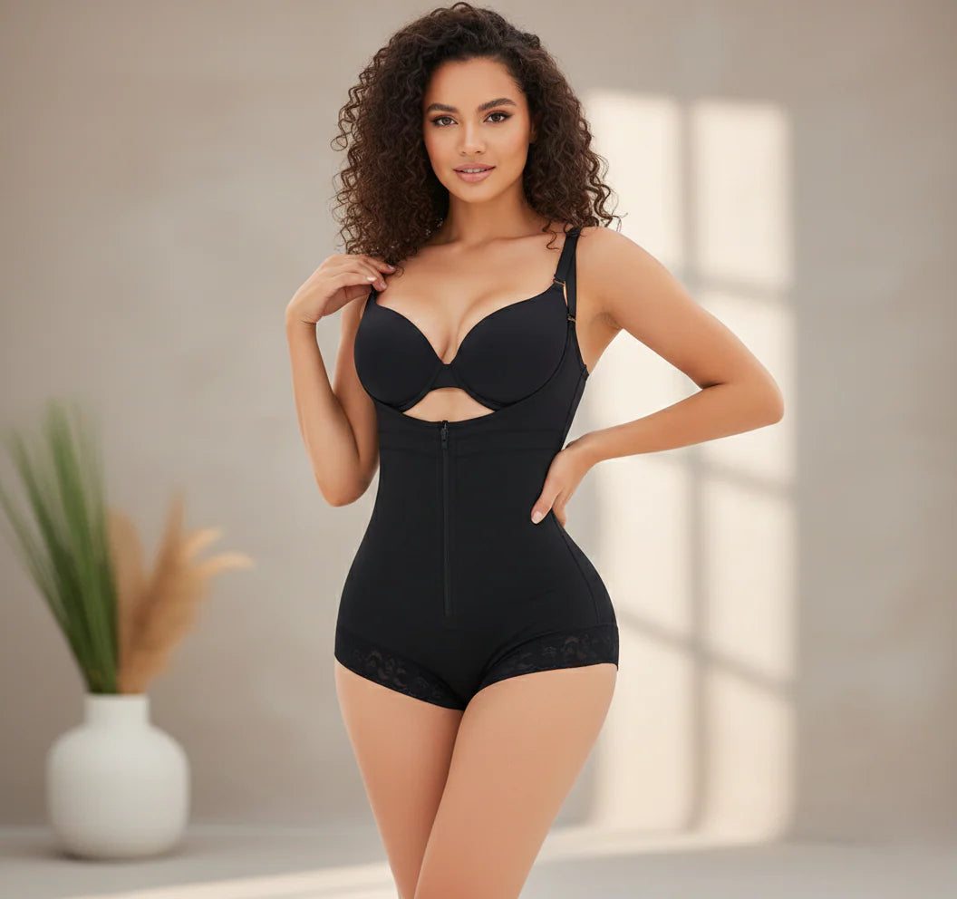 Bridal shapewear bodysuit for wedding dresses and formal outfit styling