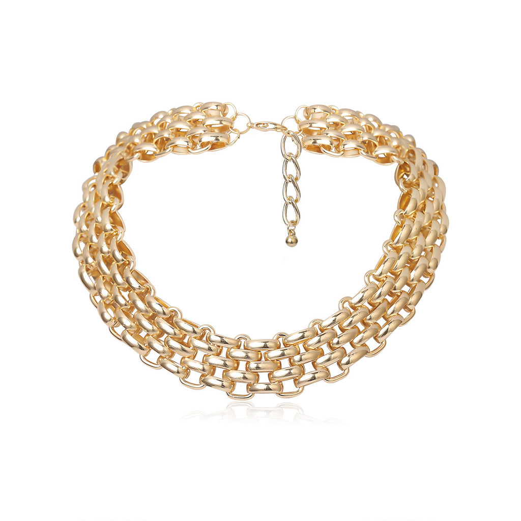 Retro Simple Metal Sweater Chain Necklace