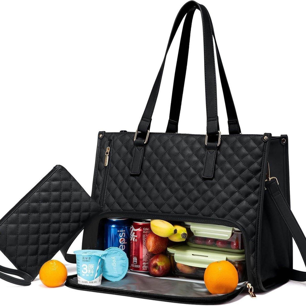 Fashionable Lunch Tote Bag for Women - Thermal Insulation, Leak-proof Crossbody Handbag with Large Capacity and Purse - Laylace