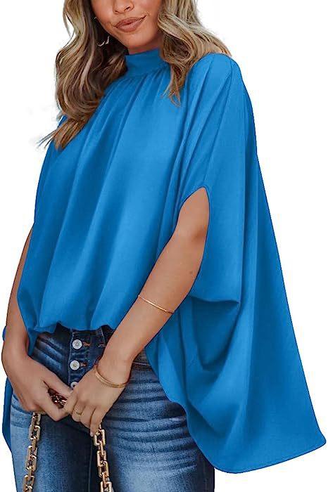 Oversized Top Batwing Sleeve Tarpaulin