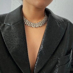 Retro Simple Metal Sweater Chain Necklace