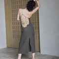 Women's Fashion Strap Spider Web Dress Women