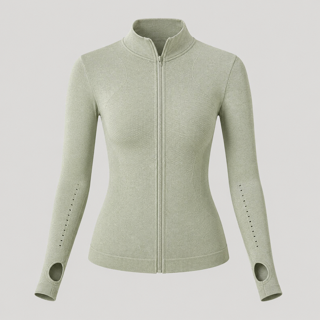 Autumn And Winter Seamless Yoga Wear Cardigan Long Sleeves