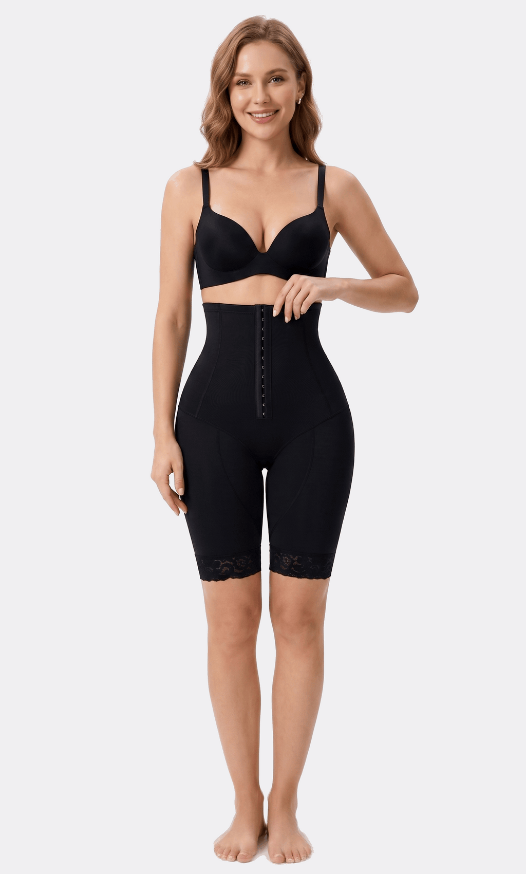 Full body shapewear bodysuit for women designed to smooth the tummy waist back and hips