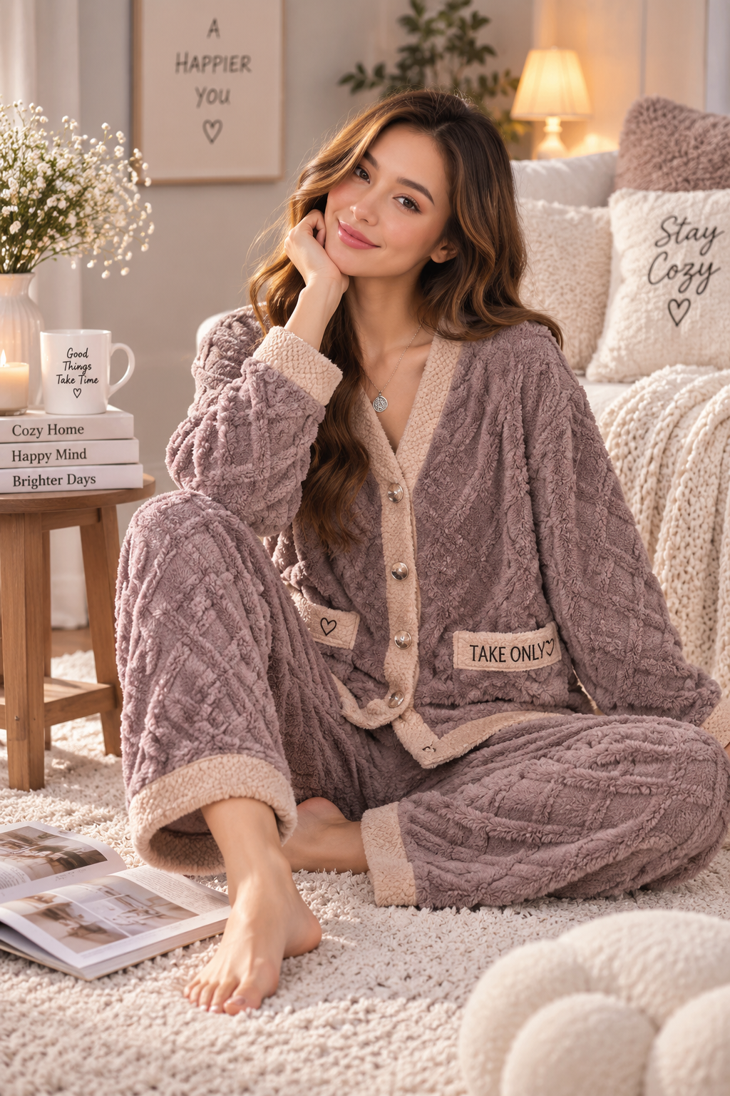 Women's Pajamas Winter Home Wear Suit